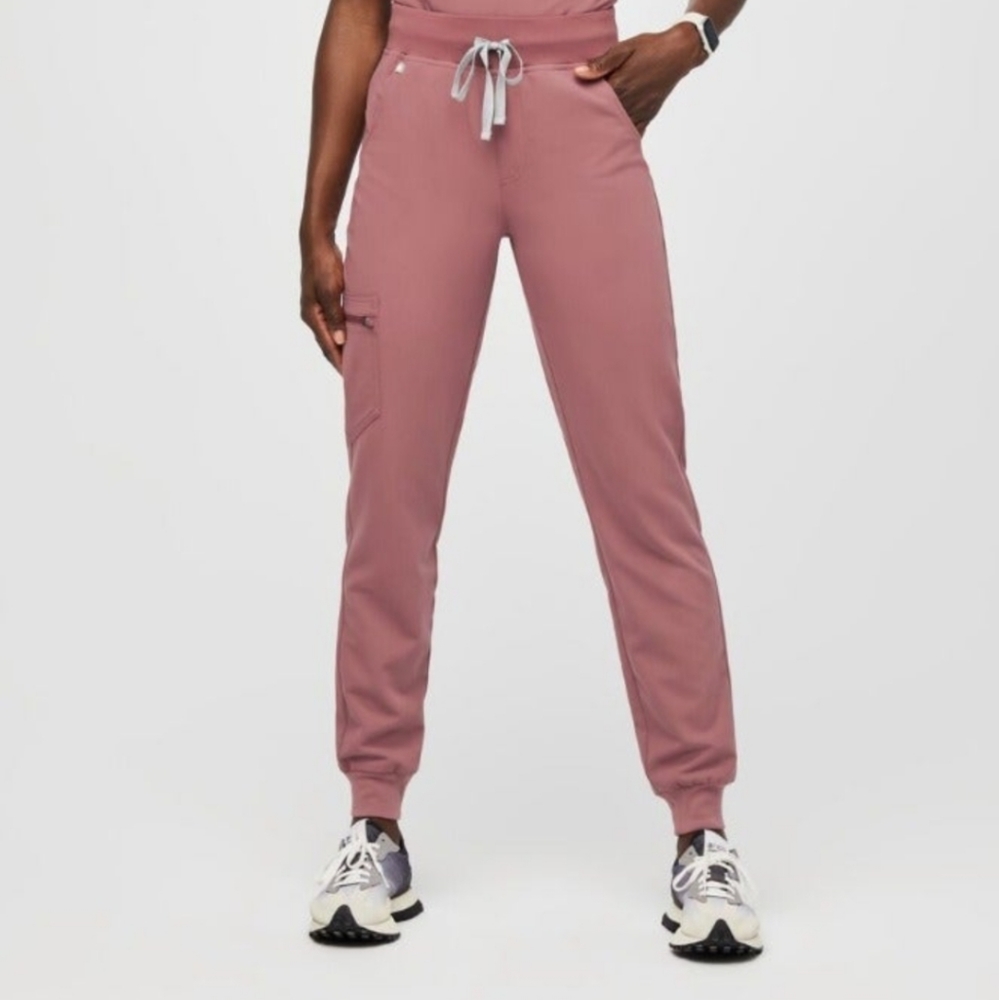 Figs Technical Collection Mauve High Waisted Zamora Joggers Size Small